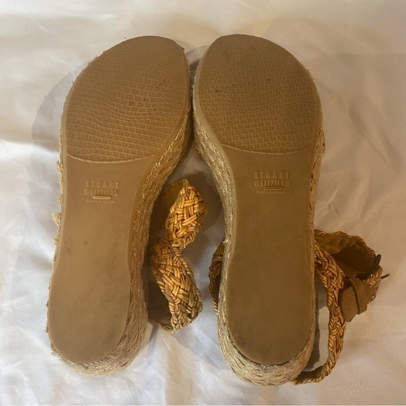 Stuart Weitzman Oncross Wedge Espadrille Sandal Size 9 - Picture 10 of 14